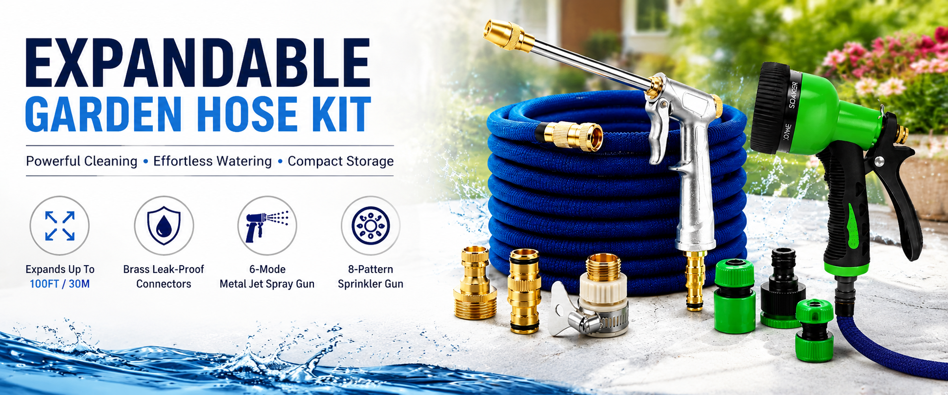 Expandable Garden Hose Kit