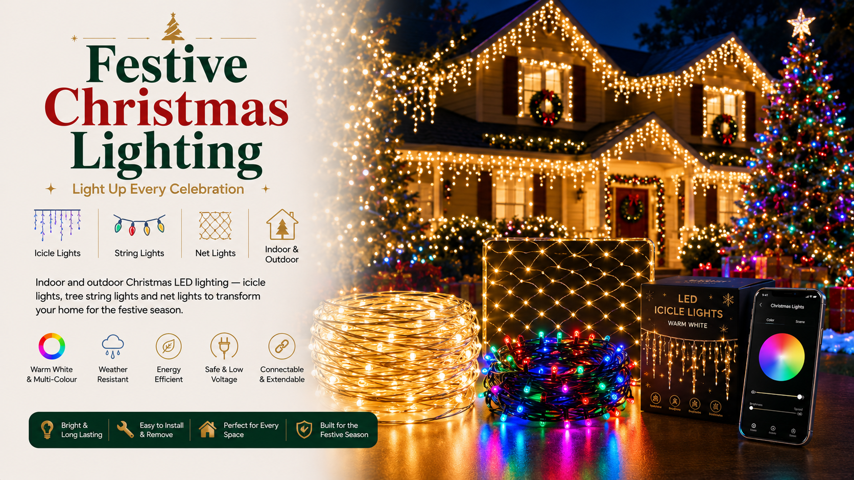 Festive Christmas Lighting
